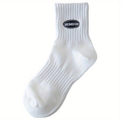 Men's Cotton Deodorant Sports Socks Embroidered Long Tube