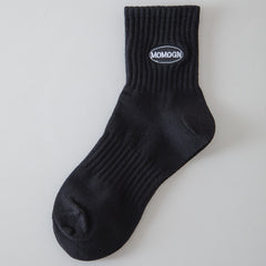 Men's Cotton Deodorant Sports Socks Embroidered Long Tube