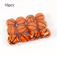 Mini PU Bubble Basketball Solid Hand Pinch Stress Relief Balls