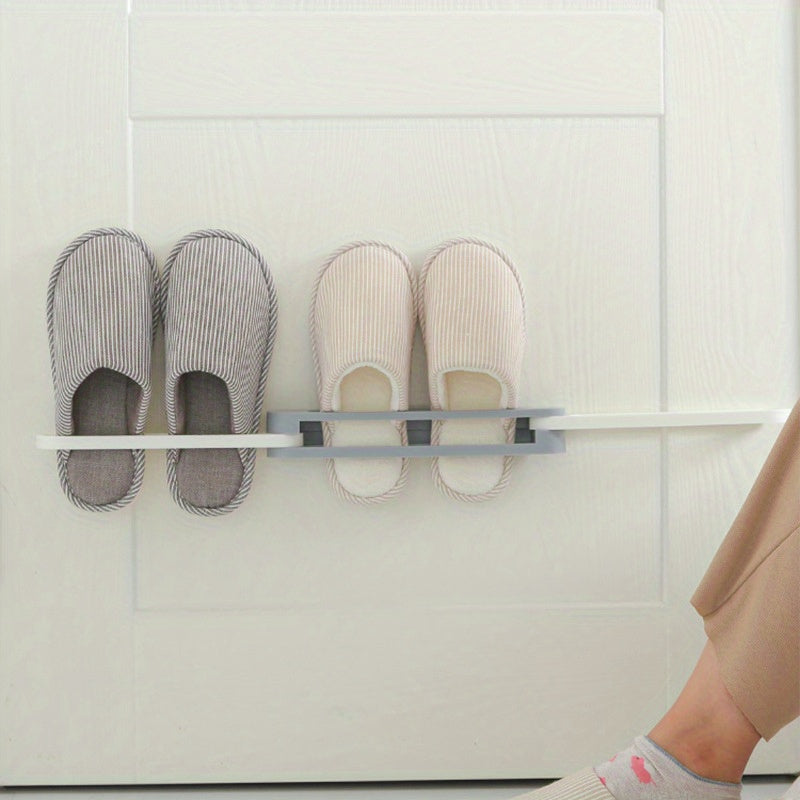 Toilet Slipper Rack Wall mounted Bathroom Foldable Towel Rack