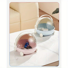 Creative Desktop Organizer Portable Storage Box Room Decor Kitchen Accessories