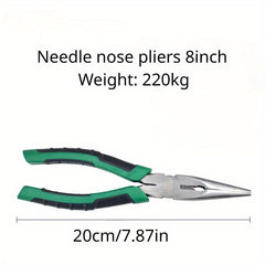 1pc Fishing Crimping Pliers Wire Pliers Diagonal Nose Pliers Needle Nose Pliers