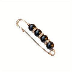 8pcs Pearl Flower Brooch Pins Safety Pin Waist Buckle