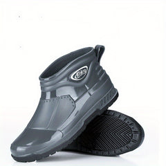 Wear Resistant Waterproof Non Slip Flat Rain Boots PVC Garden Water Shoes