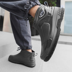 Wear Resistant Waterproof Non Slip Flat Rain Boots PVC Garden Water Shoes