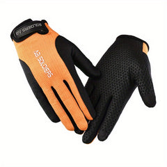 Men's Ice Silk Breathable Non-slip Gloves for Cycling Fitness
