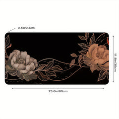 Lines And Flowers Large Mouse Pad For Desk Big Gaming Mouse Pad