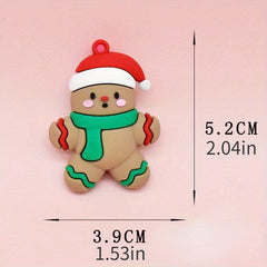 Cute Christmas Keychain Pendant Snowman Tree DIY Keychain