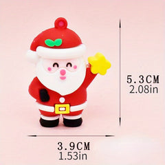 Cute Christmas Keychain Pendant Snowman Tree DIY Keychain