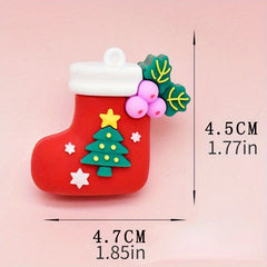 Cute Christmas Keychain Pendant Snowman Tree DIY Keychain