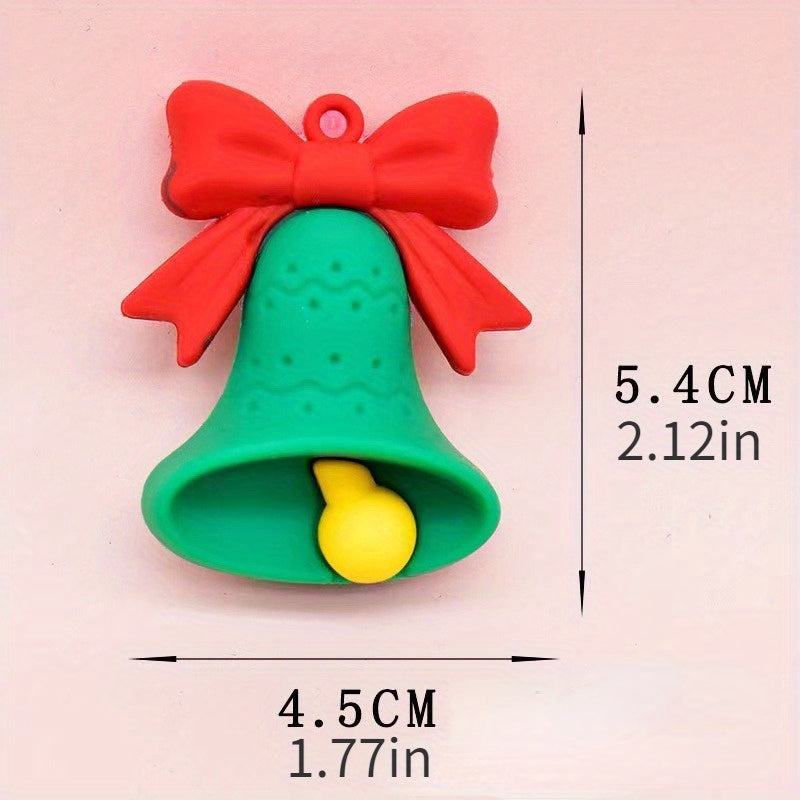 Cute Christmas Keychain Pendant Snowman Tree DIY Keychain