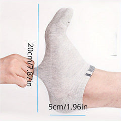 Teen's Solid Liner Anklets Socks, Soft Non Slip, 6 Pairs