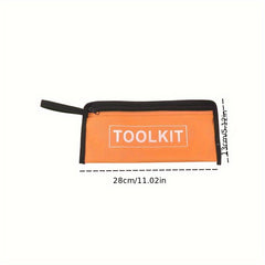 Durable Canvas Tool Bag with Zipper for Organizing Tools