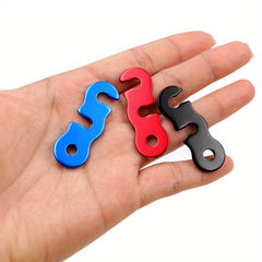 6pcs Aluminum Windproof Rope Adjustment Buckles Camping Tent Accessories