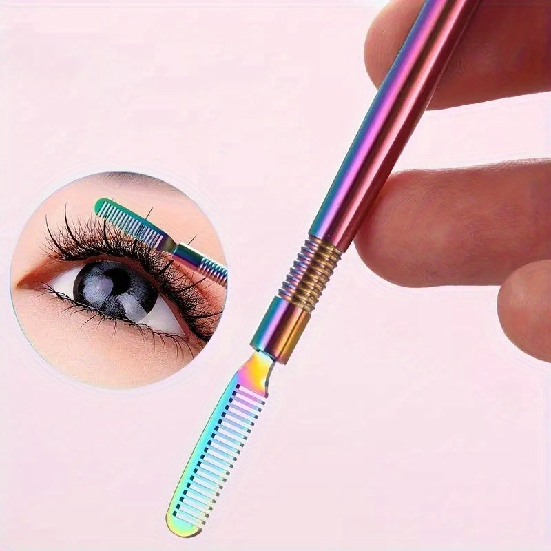 Stainless Steel Lash Lift Perm Tool with Comb - Eyelash Eyebrow Perming Tinting