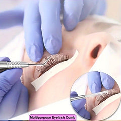 Stainless Steel Lash Lift Perm Tool with Comb - Eyelash Eyebrow Perming Tinting