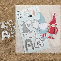 Metal Cutting Dies Stencils Scrapbook Train Christmas Dwarf