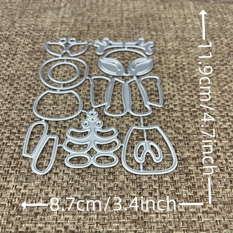 Metal Cutting Dies Stencils Scrapbook Train Christmas Dwarf
