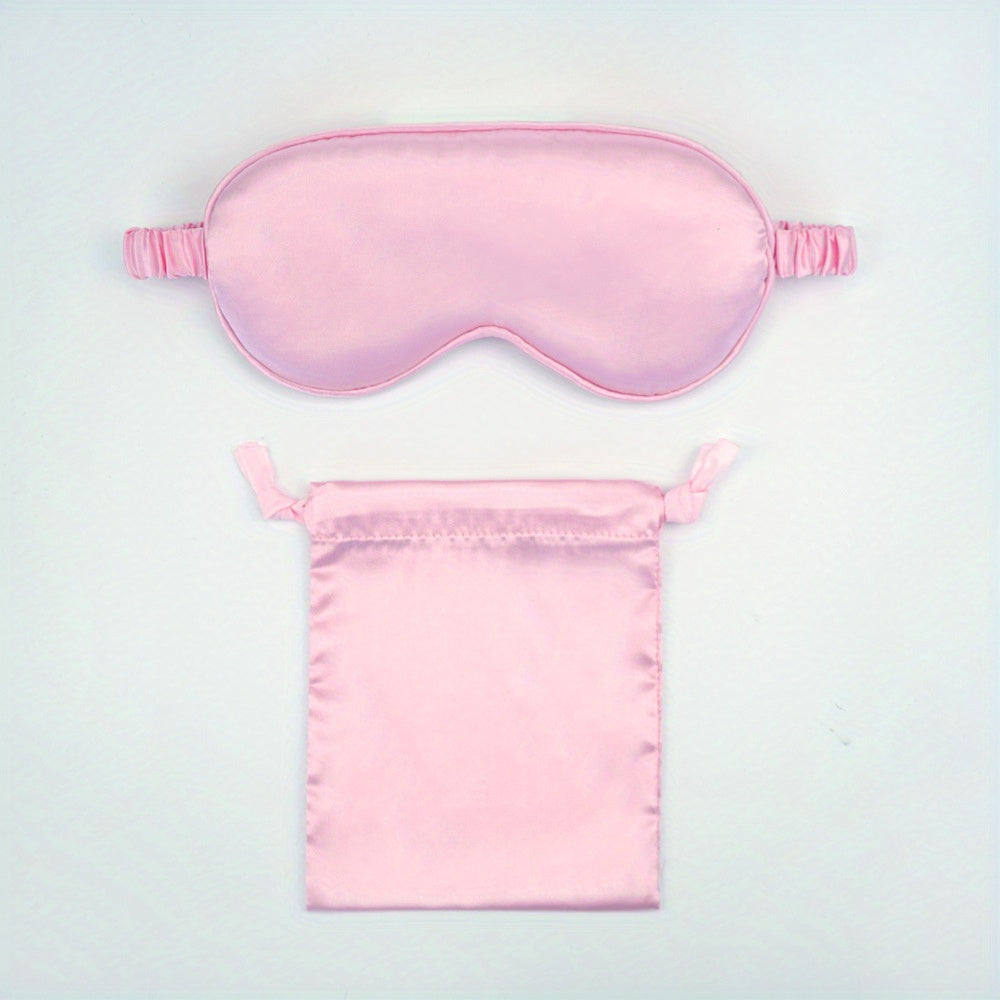 Blackout Eye Mask w/ Drawstring Bag for Outdoor Sports