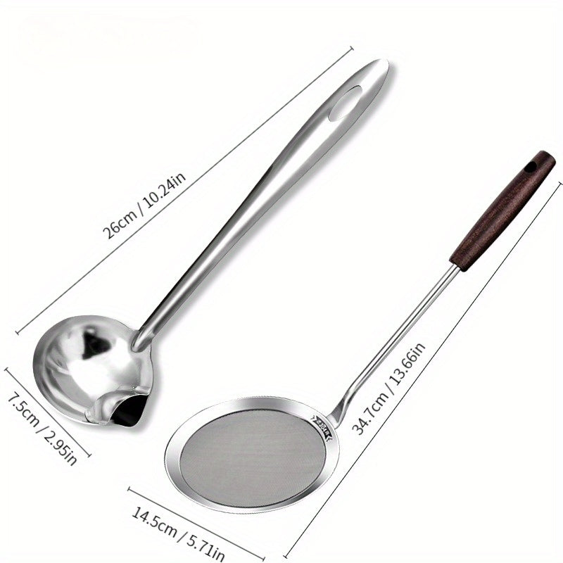 304 Stainless Steel Filter Insulation Spoon for Outdoor & Home