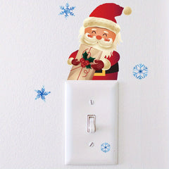 Luminous Snowflake Santa Wall Sticker Window Bathroom Decoration