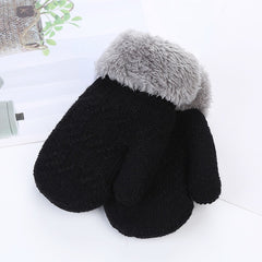 Winter Sports Mittens Thick Warm Knitted Gloves For Boys/Girls