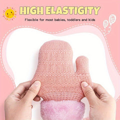 Winter Sports Mittens Thick Warm Knitted Gloves For Boys/Girls