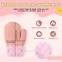 Winter Sports Mittens Thick Warm Knitted Gloves For Boys/Girls