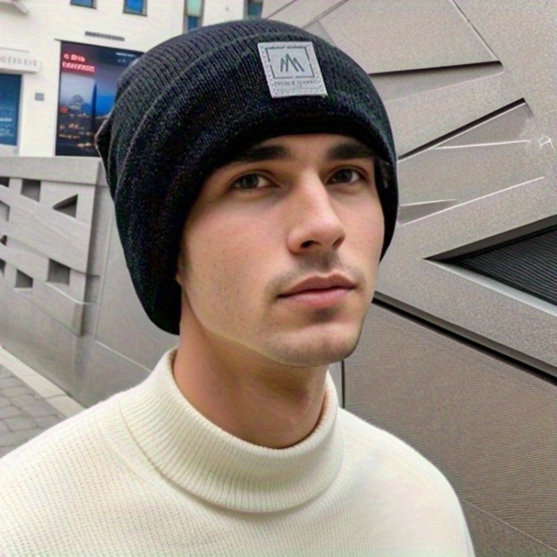 Winter Thicken Knitted Hat Windproof Brimless Hat