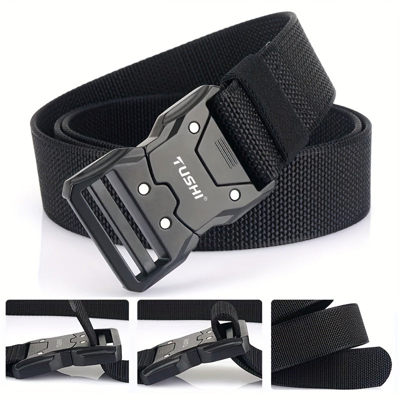 Outdoor Fishing Belt Quick Release Buckle Braided Combat Belt