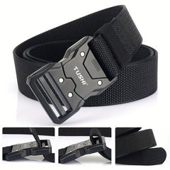 Outdoor Fishing Belt Quick Release Buckle Braided Combat Belt