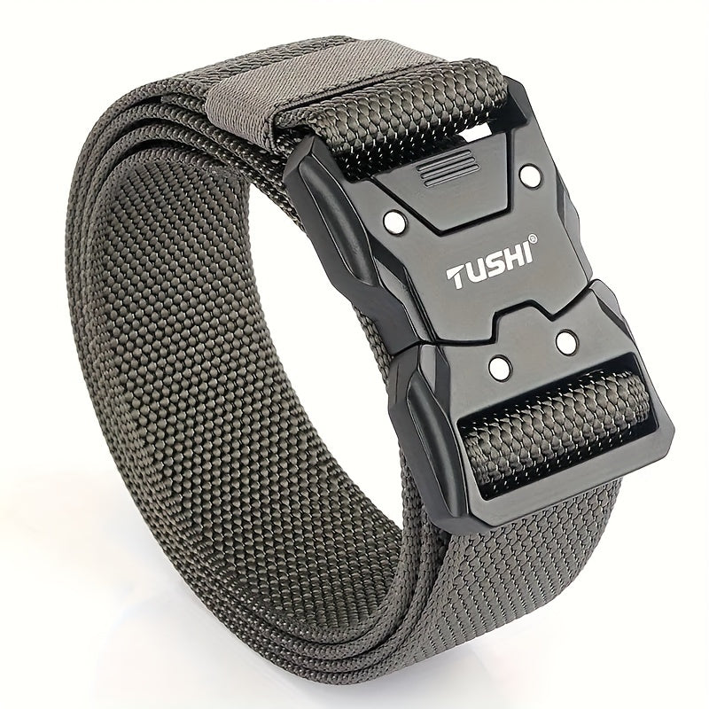 Outdoor Fishing Belt Quick Release Buckle Braided Combat Belt