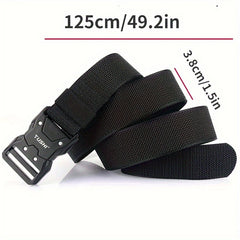 Outdoor Fishing Belt Quick Release Buckle Braided Combat Belt