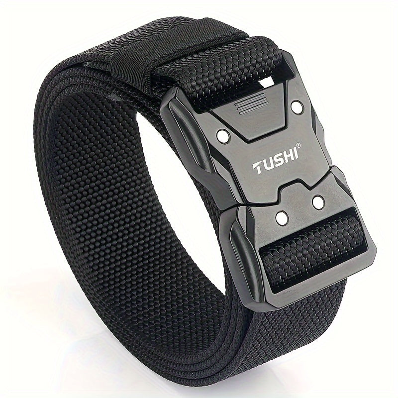 Outdoor Fishing Belt Quick Release Buckle Braided Combat Belt