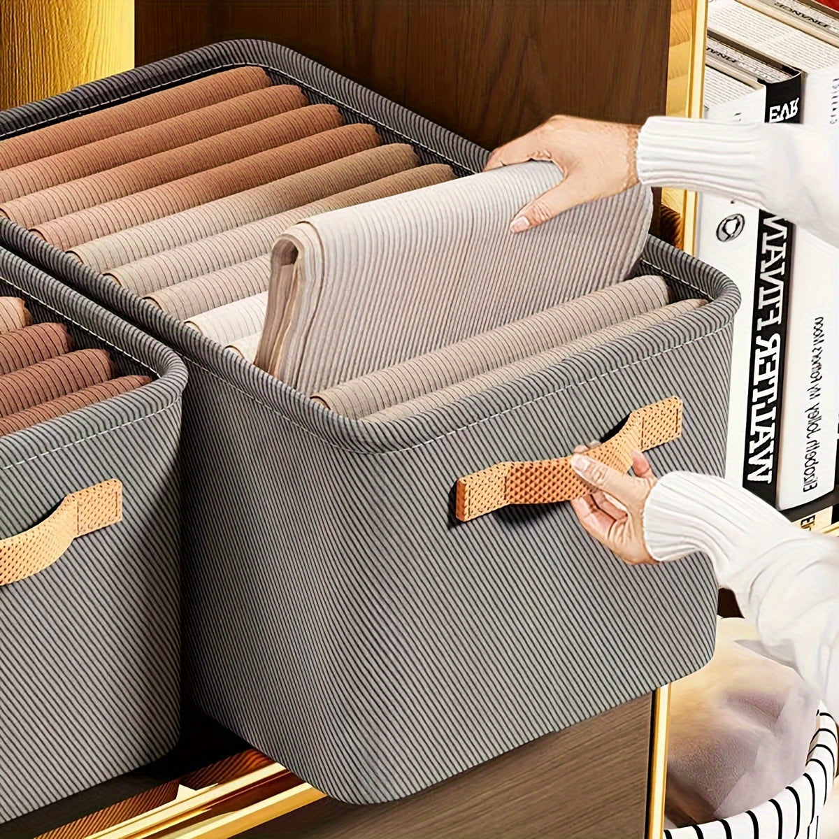 Fabric Storage Bins With Lids for Organizing
