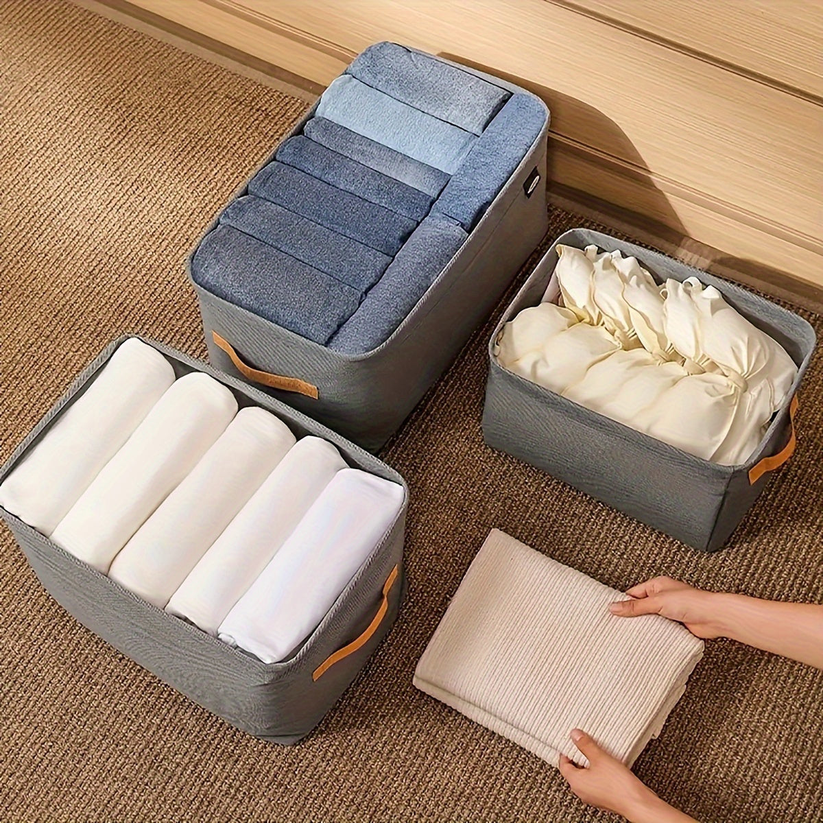 Fabric Storage Bins With Lids for Organizing