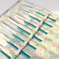 Canvas Edging Gouache Curtain Brush Pocket Storage Bag