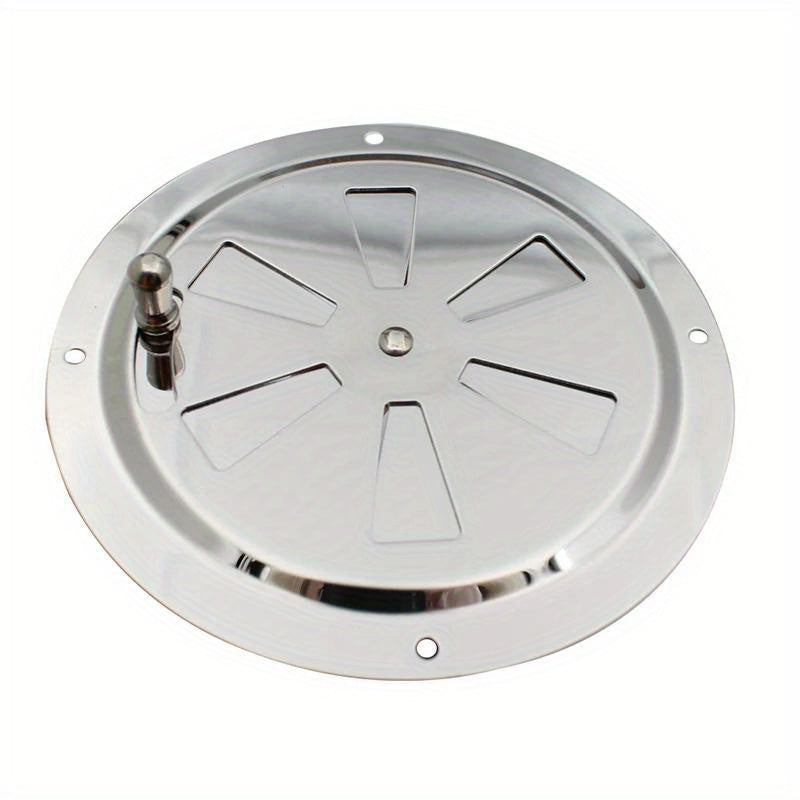 Stainless Steel Round Air Louver Vent with Side Knob Opening Grille Cover