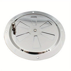 Stainless Steel Round Air Louver Vent with Side Knob Opening Grille Cover