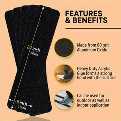 6x24' Stair Treads Grip Tape for Wooden Steps Indoor/Outdoor