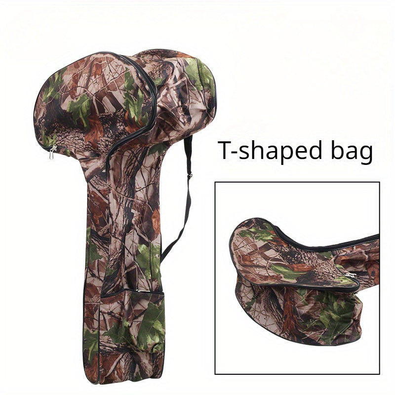 Canvas T Shape Compound Bow Storage Bag Adjustable Archery Case