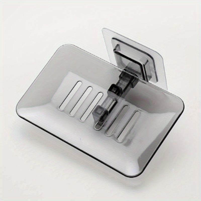 Self-Adhesive Soap Holder Double Layer Soap Sponge Dish
