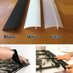 2pcs Silicone Stove Gap Cover Kitchen Counter Gap Filler Heat Resistant