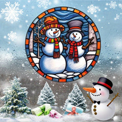 Christmas Snowman Window Sticker Home Car RV Decoration