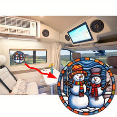Christmas Snowman Window Sticker Home Car RV Decoration