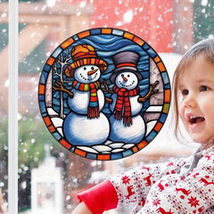 Christmas Snowman Window Sticker Home Car RV Decoration