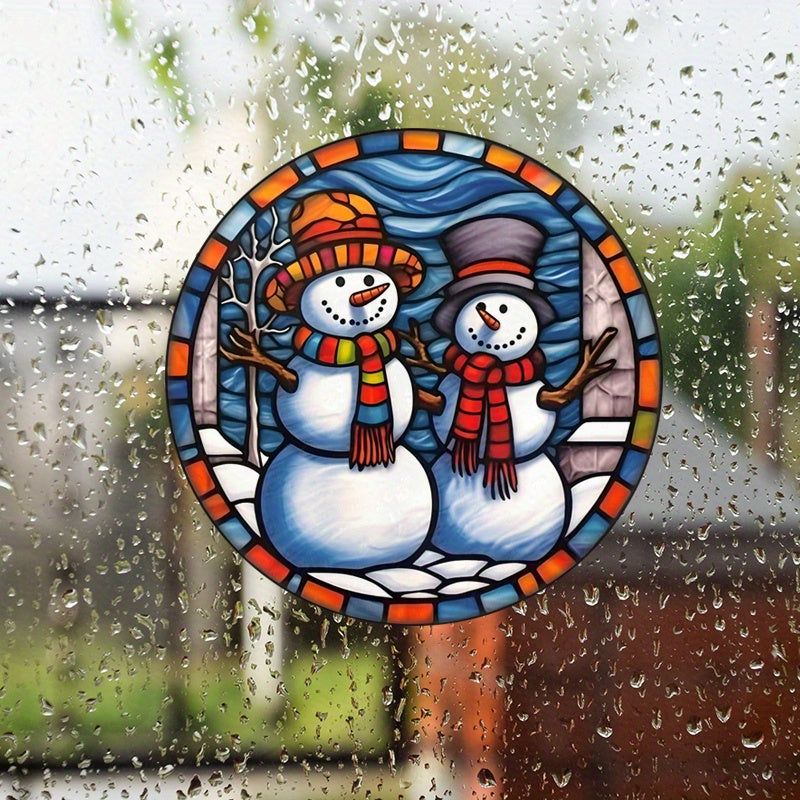 Christmas Snowman Window Sticker Home Car RV Decoration
