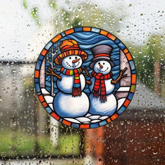 Christmas Snowman Window Sticker Home Car RV Decoration