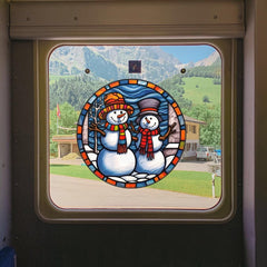 Christmas Snowman Window Sticker Home Car RV Decoration