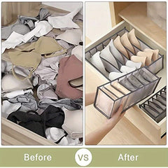 Bra Drawer Organizers 6 Grids Underwear Wardrobe Organizers
